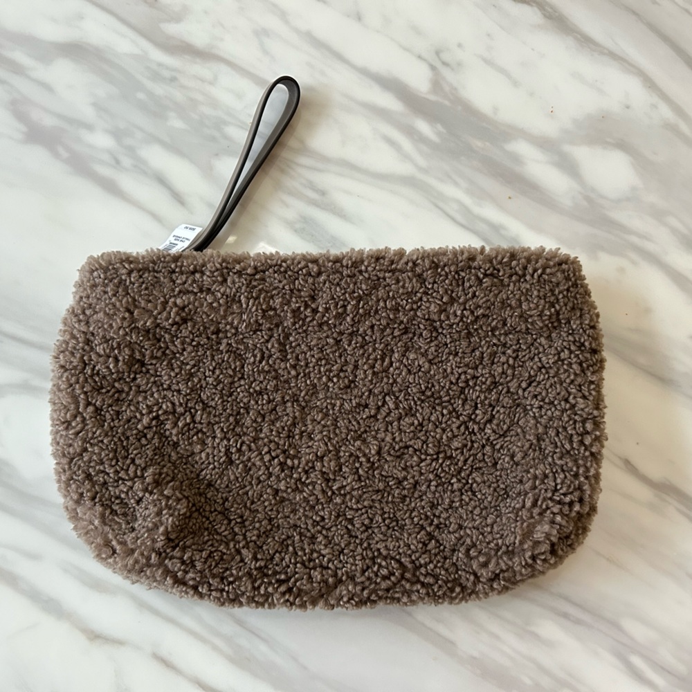 NWT Banana Republic Sherpa Clutch/Wristlet